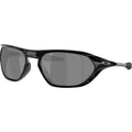 Oakley Cage Jacket Polished Black Prizm Black Polarised Angle