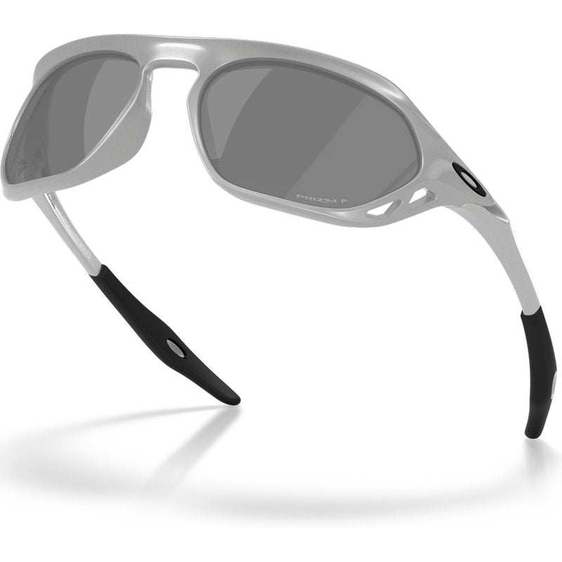 Oakley Cage Jacket X-Silver Prizm Black Polarised Angle2