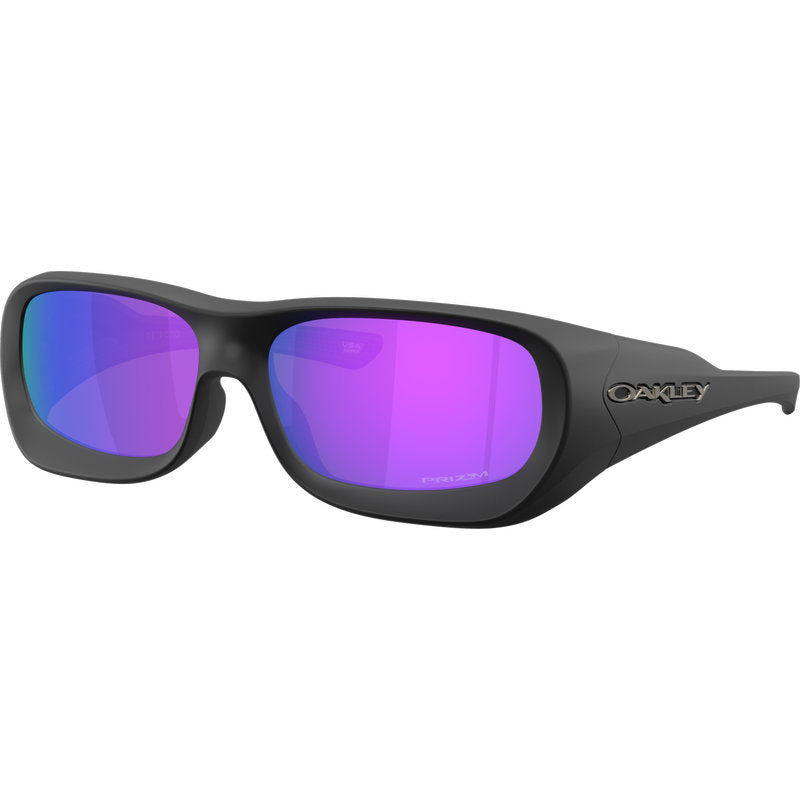 Oakley De Soto Black Suede Prizm Violet Angle
