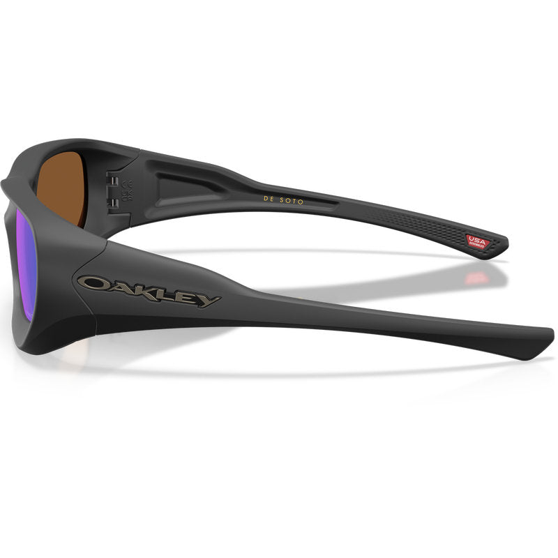Oakley De Soto Black Suede Prizm Violet Side