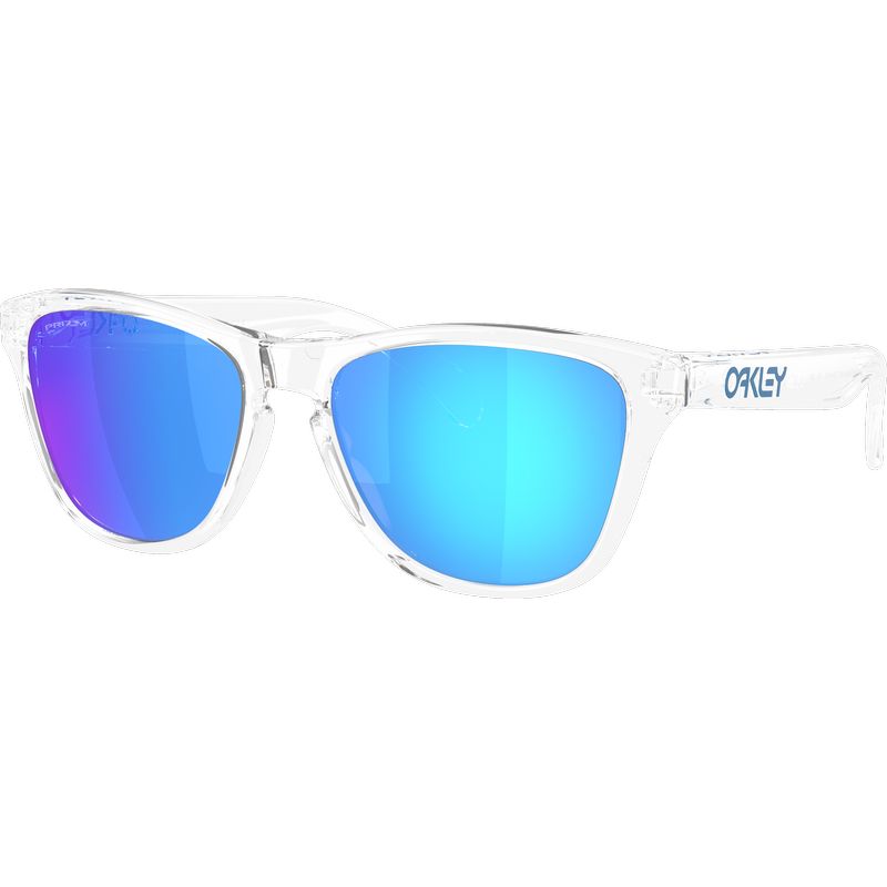 Oakley Frogskins S Polished Clear Prizm Sapphire Angle