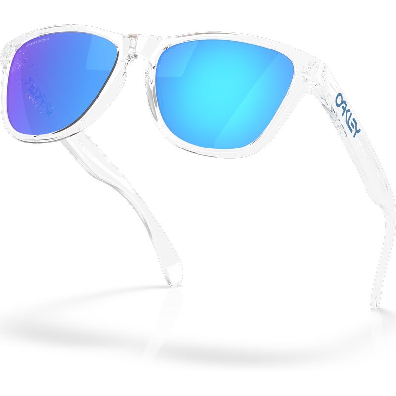 Oakley Frogskins S Polished Clear Prizm Sapphire Angle2