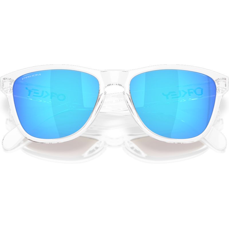 Oakley Frogskins S Polished Clear Prizm Sapphire Front2