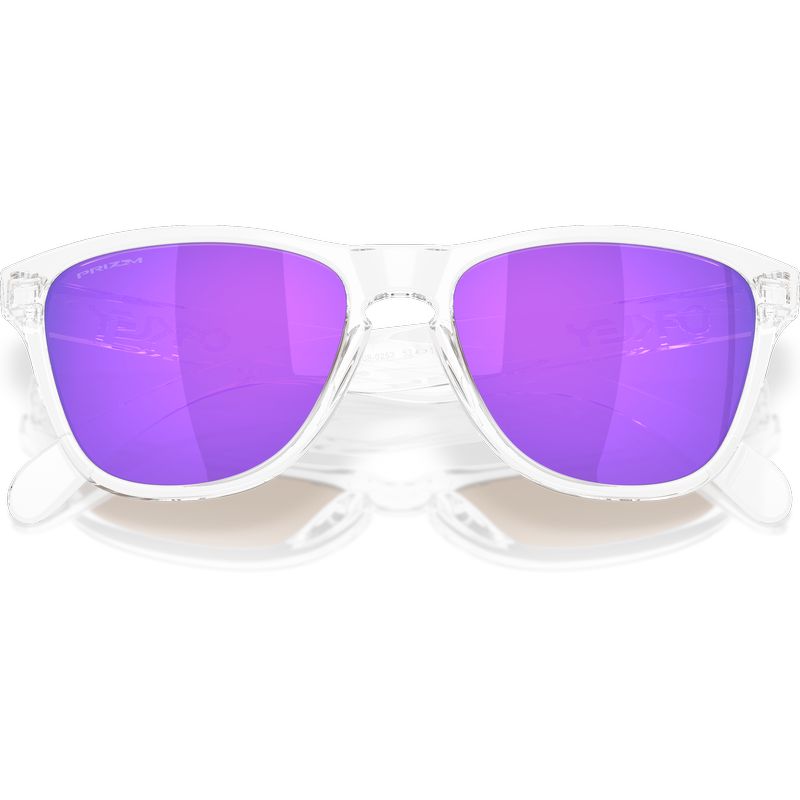 Oakley Frogskins S Polished Clear Prizm Violet Front2