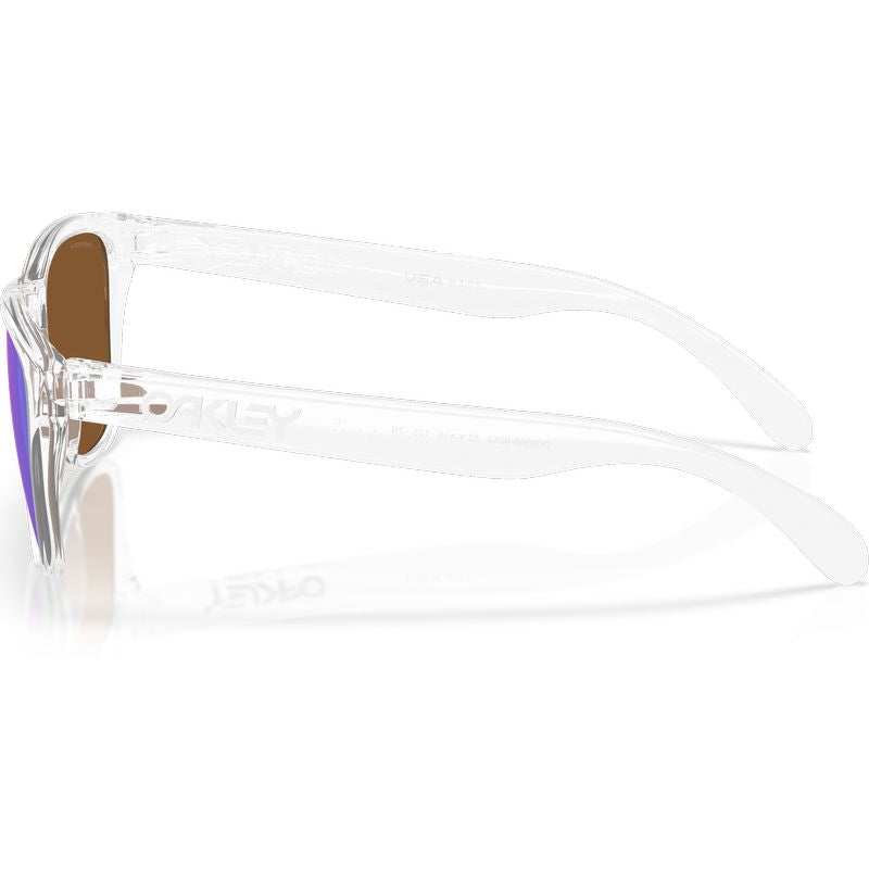 Oakley Frogskins S Polished Clear Prizm Violet Side