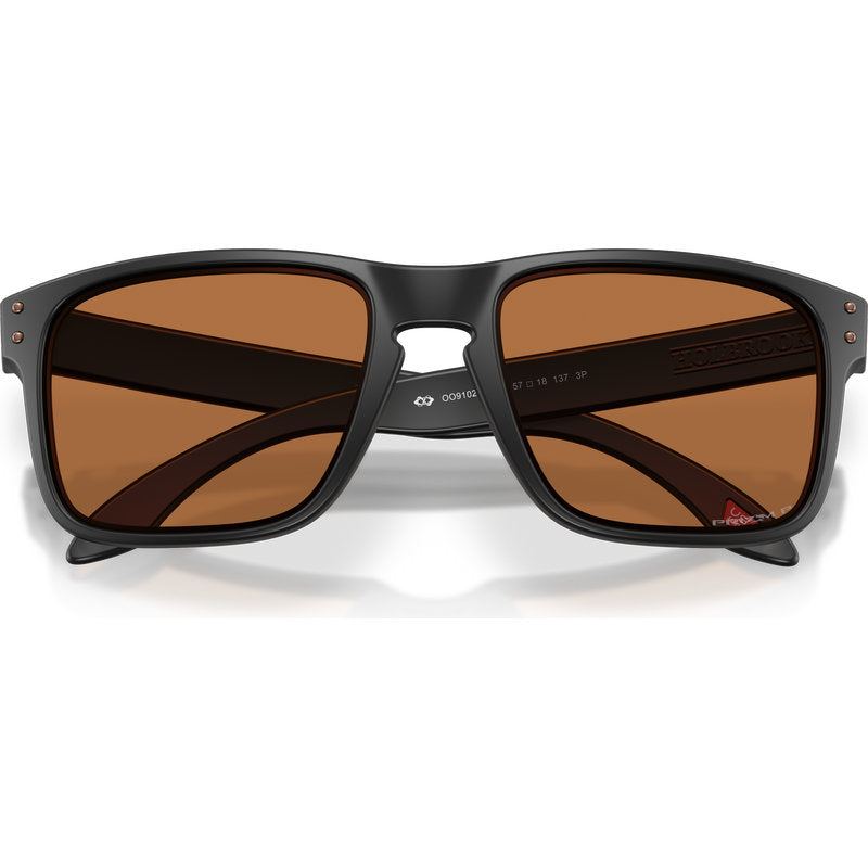 Oakley Holbrook Matte Black Prizm Bronze Polarised Front2
