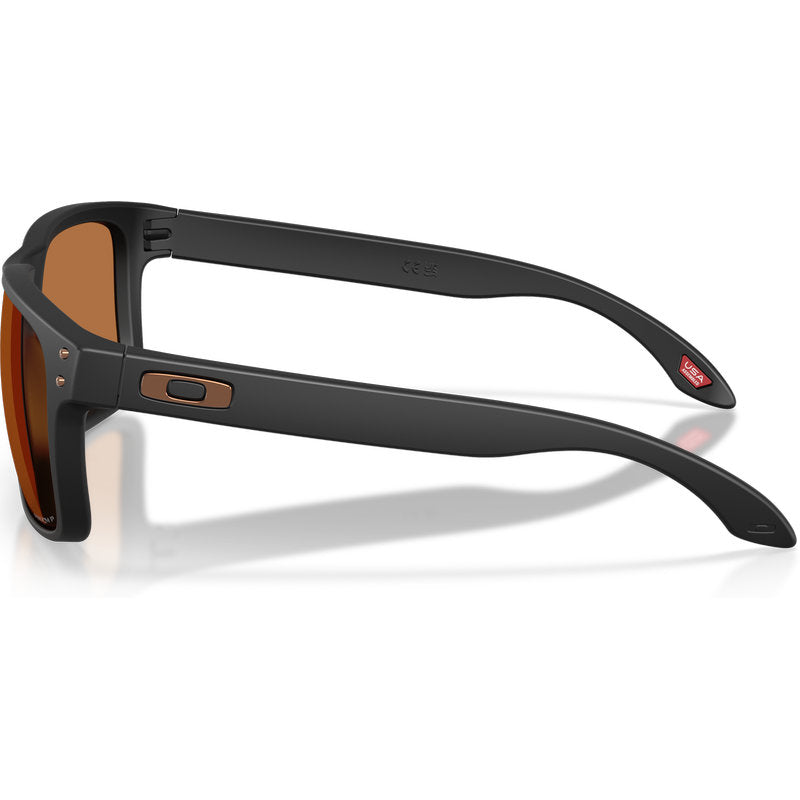 Oakley Holbrook Matte Black Prizm Bronze Polarised Side
