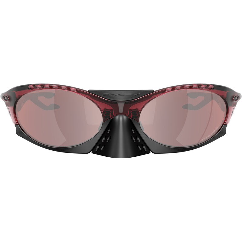 Oakley Plantaris Transparent Red Iron Prizm Snow Black Front
