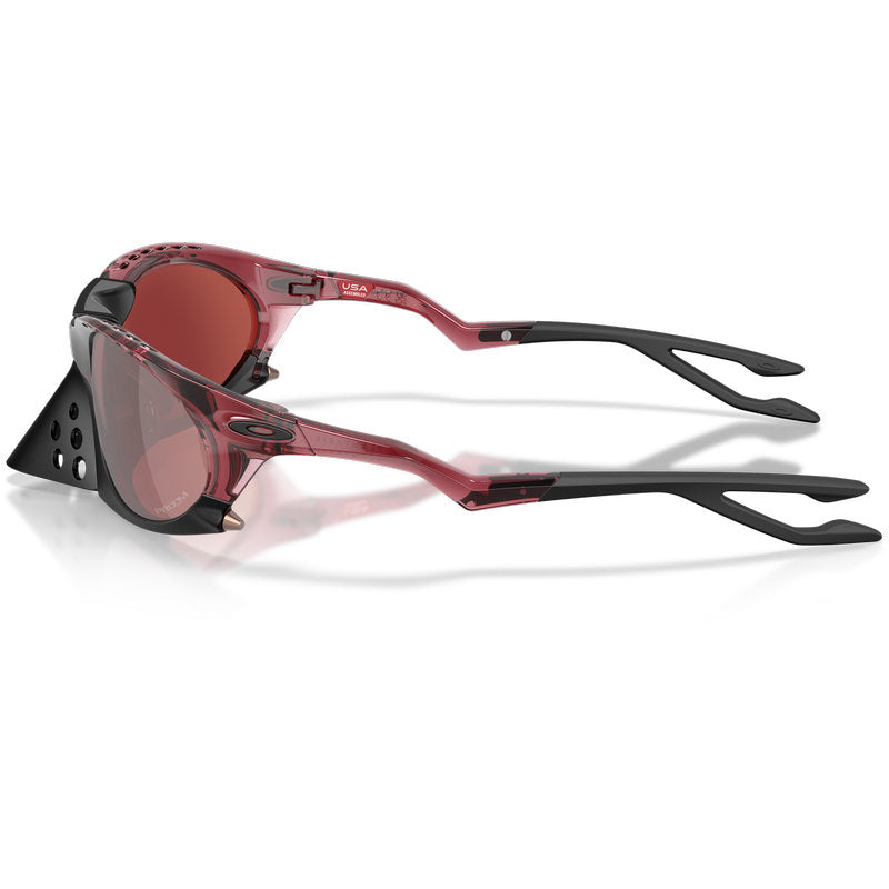 Oakley Plantaris Transparent Red Iron Prizm Snow Black Side