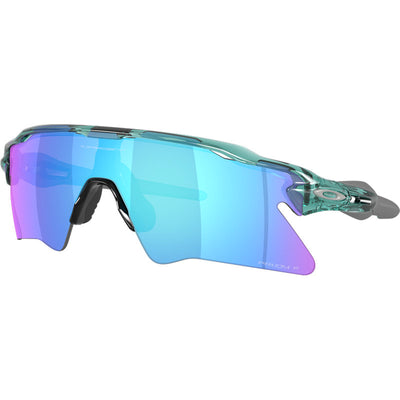 Oakley Radar EV Heater Transparent Pacific Prizm Sapphire Polarised Angle