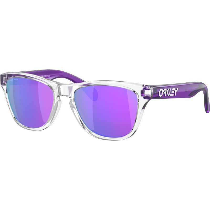 Oakley Youth Frogskins XXS Clear Prizm Violet Angle
