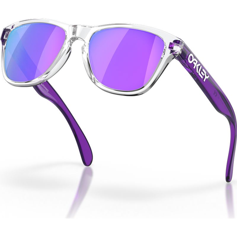 Oakley Youth Frogskins XXS Clear Prizm Violet Angle2