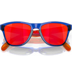 Oakley Youth Frogskins XXS Crystal Blue Prizm Ruby Front2