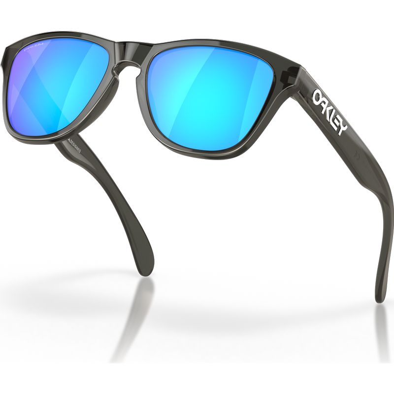 Oakley Youth Frogskins XXS Grey Smoke Prizm Sapphire Angle2