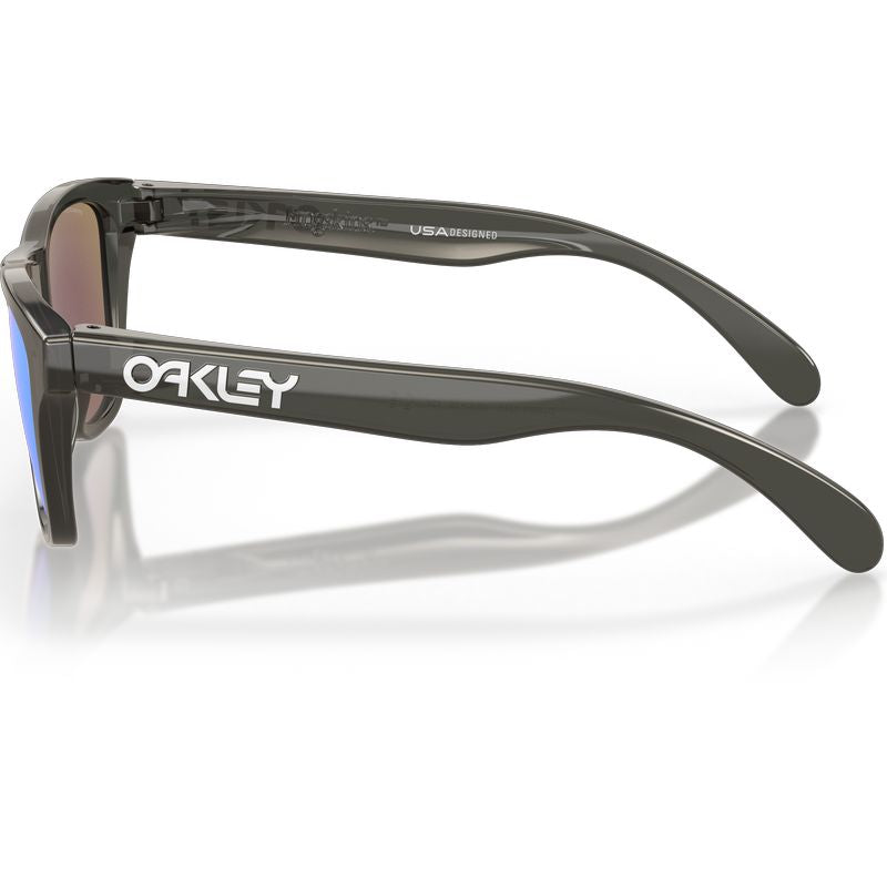 Oakley Youth Frogskins XXS Grey Smoke Prizm Sapphire Side