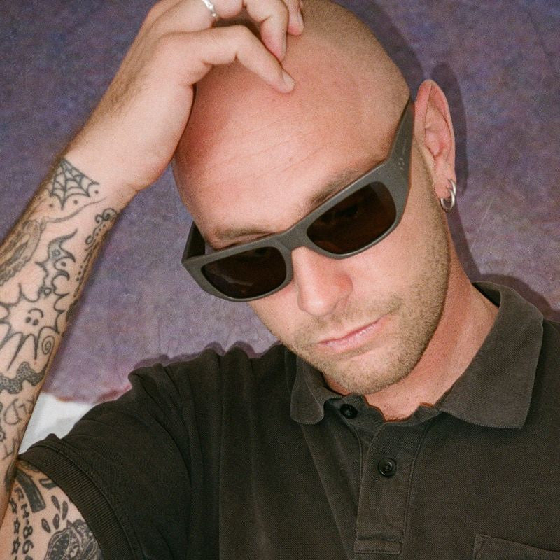 Memphis, Memphis x Occy Polished Gunmetal/Black Polarised Lenses