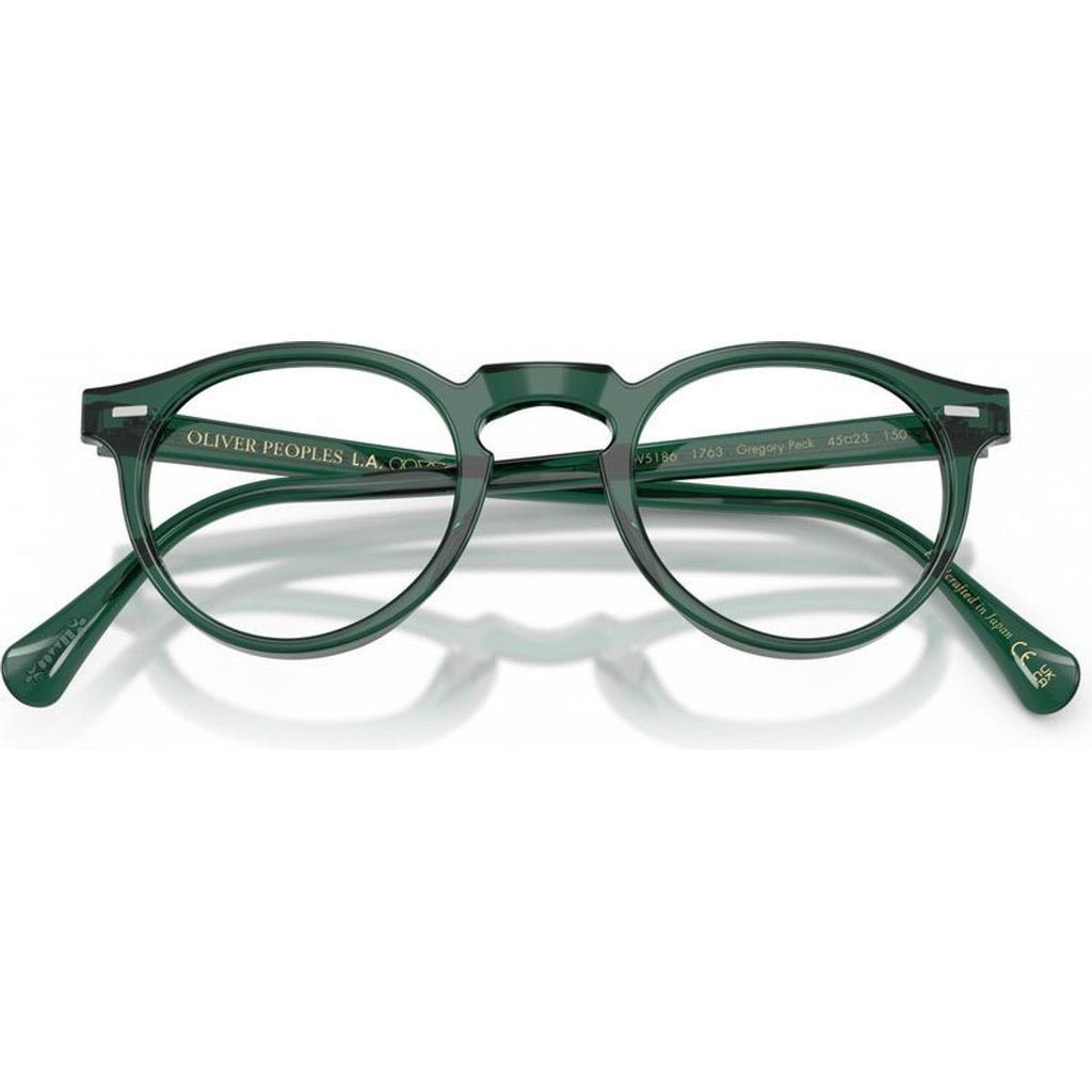 Gregory Peck OV5186, Translucent Dark Teal/Clear Lenses 47 Eye Size
