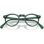 Gregory Peck OV5186, Translucent Dark Teal/Clear Lenses 47 Eye Size
