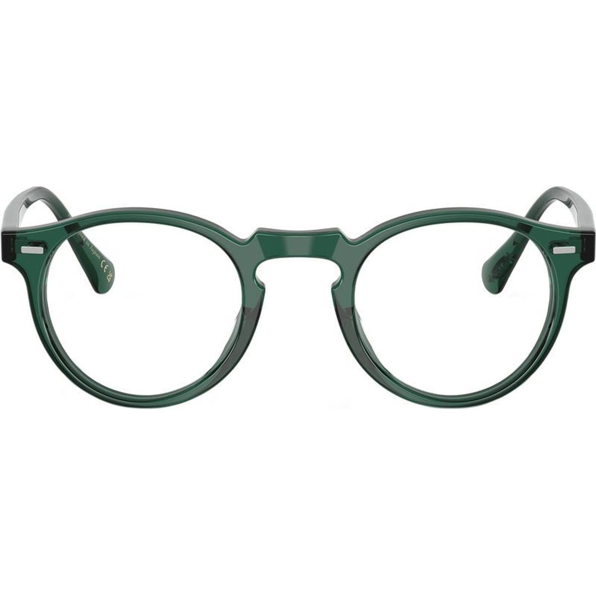 Gregory Peck OV5186, Translucent Dark Teal/Clear Lenses 47 Eye Size