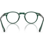Gregory Peck OV5186, Translucent Dark Teal/Clear Lenses 47 Eye Size