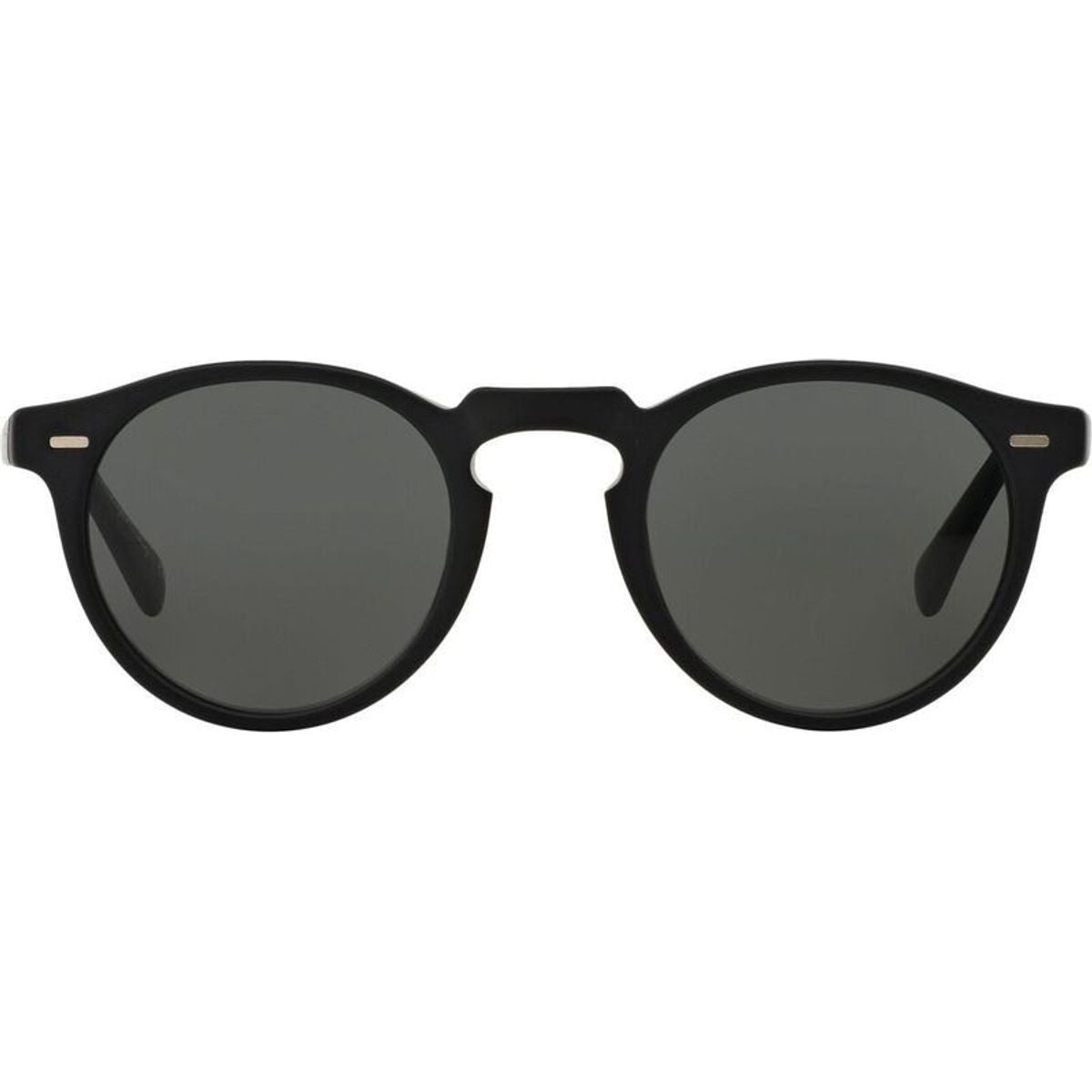 Gregory Peck OV5217S, Semi Matte Black/Crystal Midnight Express Polarised Glass Lenses 47 Eye Size