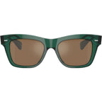 Ms Oliver OV5542SU, Translucent Dark Teal/Cognac Mirror Glass Lenses