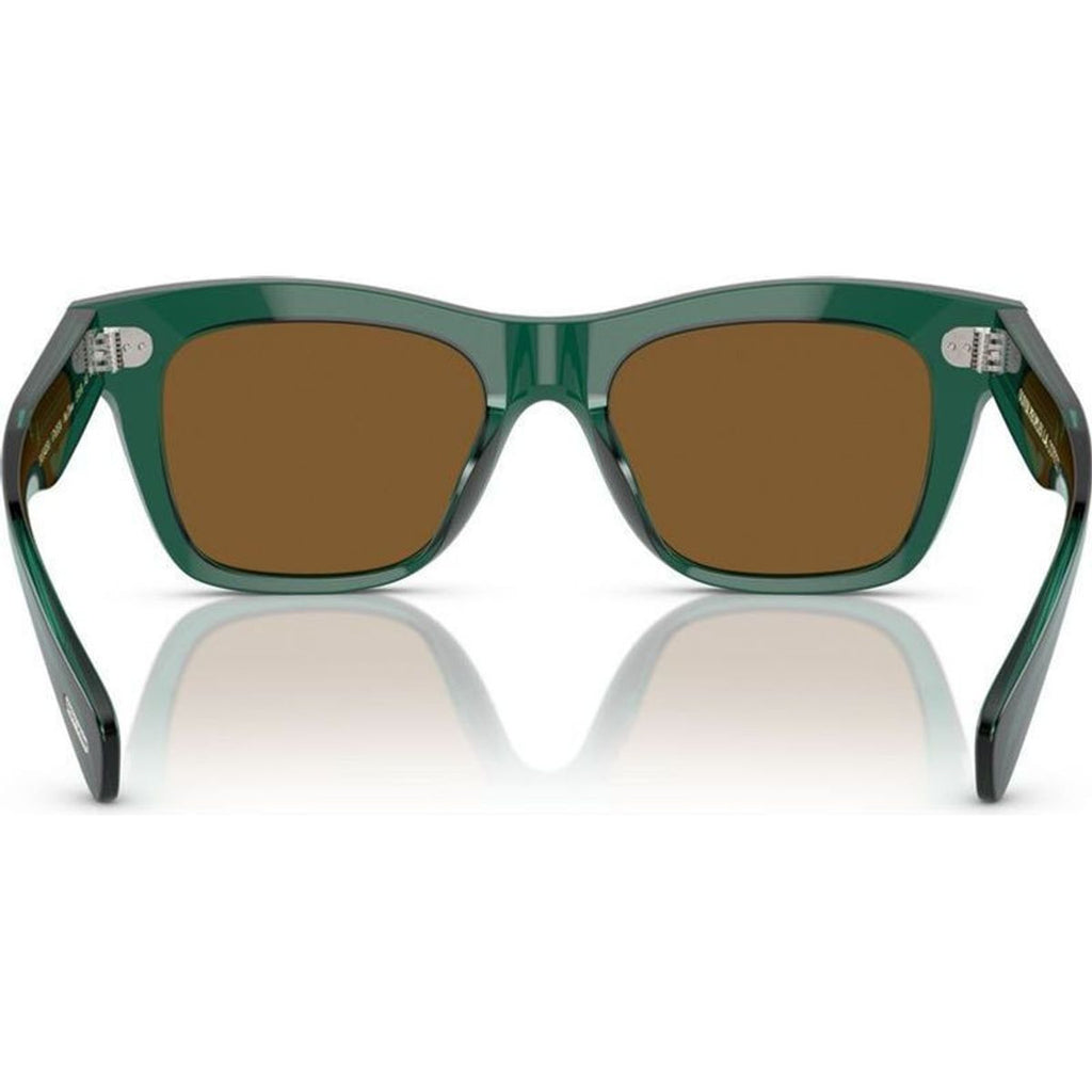 Ms Oliver OV5542SU, Translucent Dark Teal/Cognac Mirror Glass Lenses