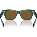 Ms Oliver OV5542SU, Translucent Dark Teal/Cognac Mirror Glass Lenses
