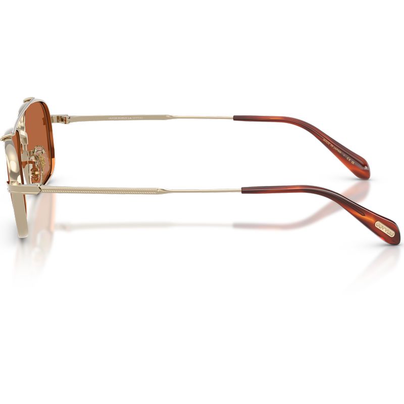 Oliver Peoples Caylor OV1382ST Gold Persimmon Glass Side