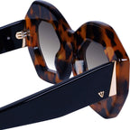 Opera, Honey Tort and Black Temple with Gold Metal/Black Gradient Lenses