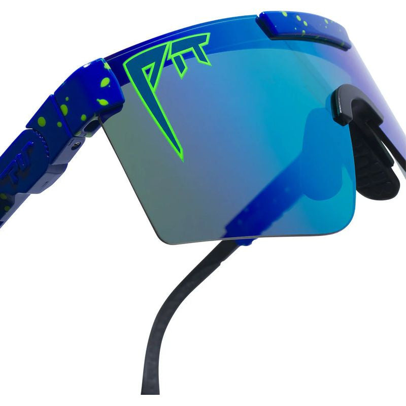 The Originals Narrow, Leonardo Blue Splatter/Blue Green HDPV Mirror Polarised Lenses