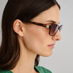 Ainsley II, Chocolate and Signature Tort/Brown Gradient Lenses