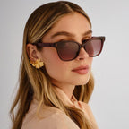 Dalia, Burgundy/Warm Smoke Gradient Lenses