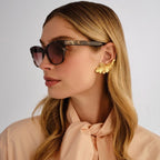 Dalia, Pewter Tort/Brown Gradient Lenses