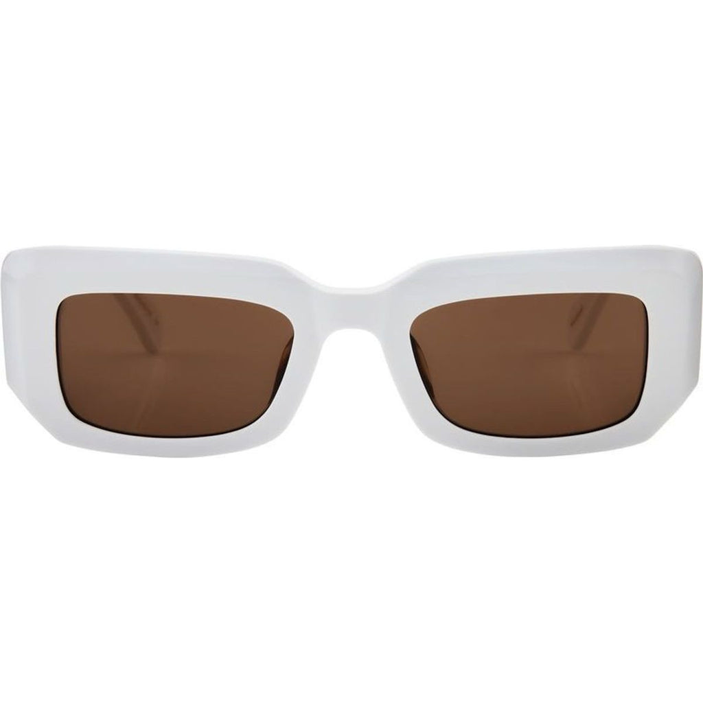 Cortez, White/Dark Brown Lenses