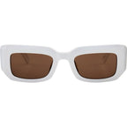 Cortez, White/Dark Brown Lenses
