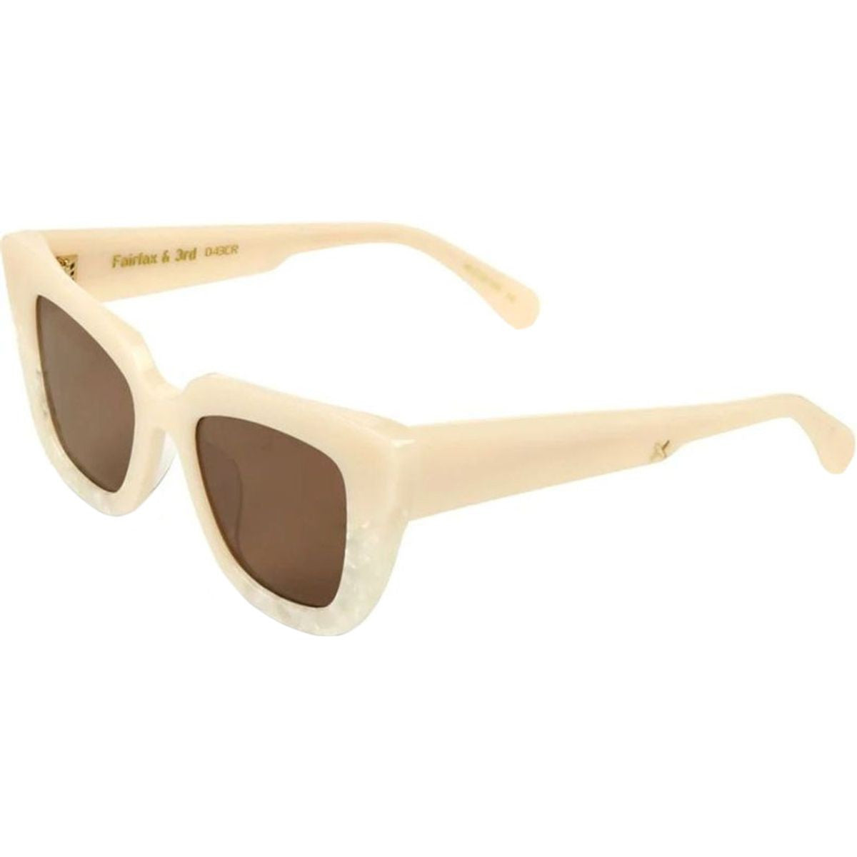 Fairfax & 3RD, Pearl Cream/Brown Lenses