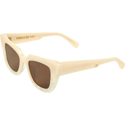 Fairfax & 3RD, Pearl Cream/Brown Lenses