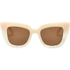 Fairfax & 3RD, Pearl Cream/Brown Lenses