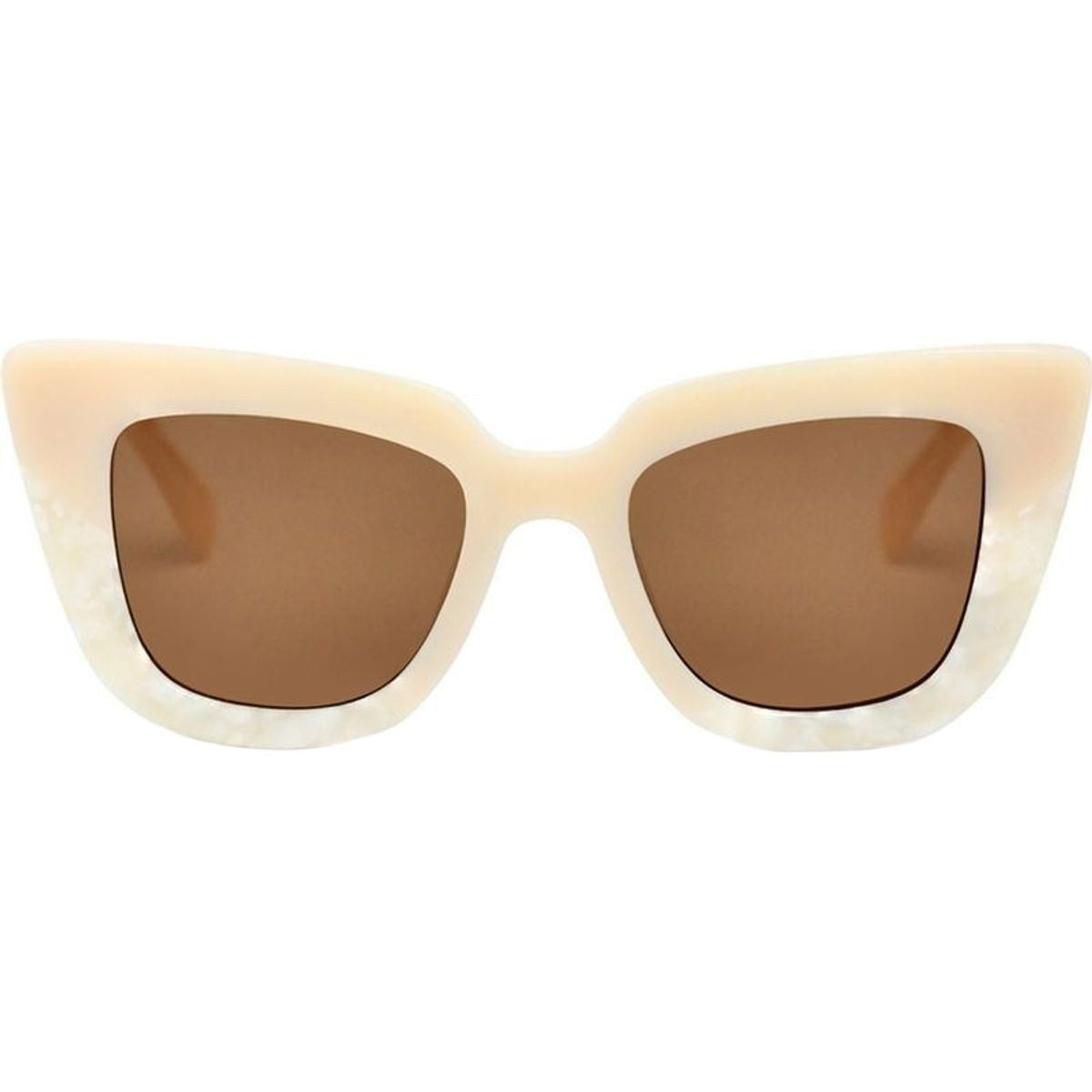Fairfax & 3RD, Pearl Cream/Brown Lenses