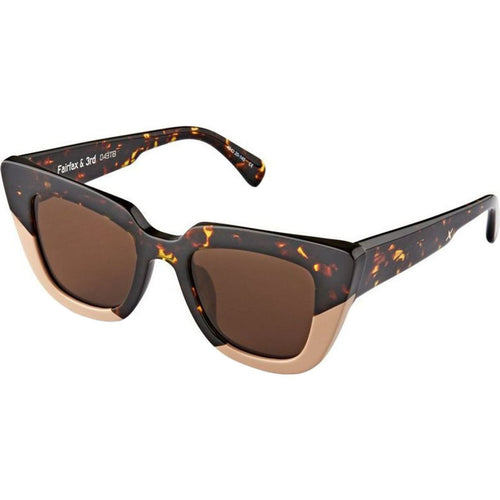 Fairfax & 3RD, Tort and Beige/Brown Lenses