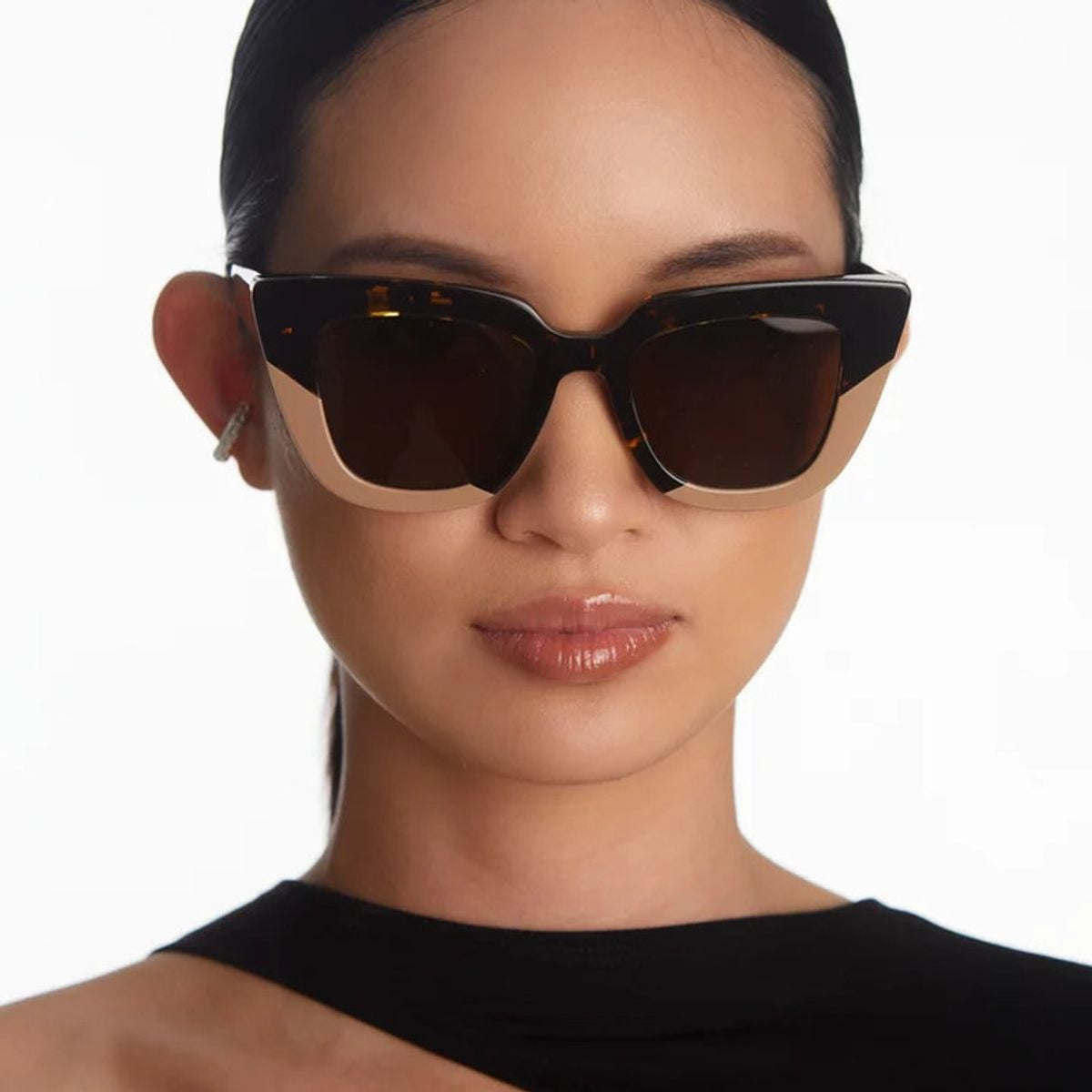 Fairfax & 3RD, Tort and Beige/Brown Lenses