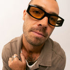 Garden Grove, Gloss Black/Yellow Photochromic Lenses