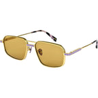 Mr Nank, Gold and Lavender/Solid Brown Lenses