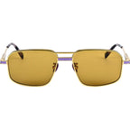 Mr Nank, Gold and Lavender/Solid Brown Lenses