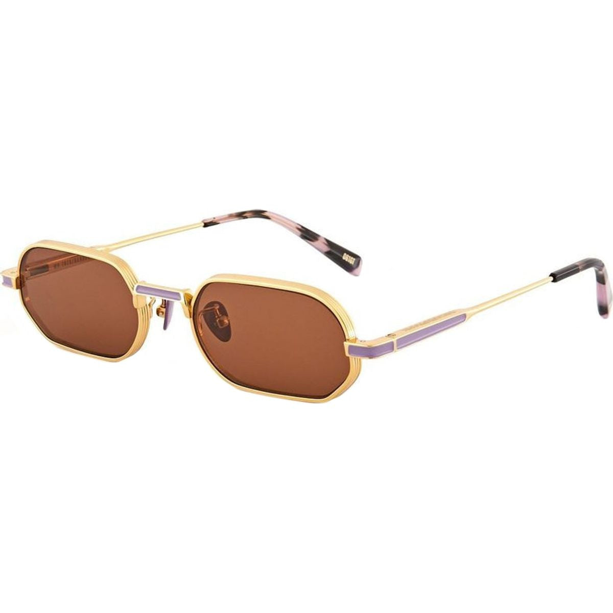 Mr Zuzu, Gold Titanium/Brown Lenses