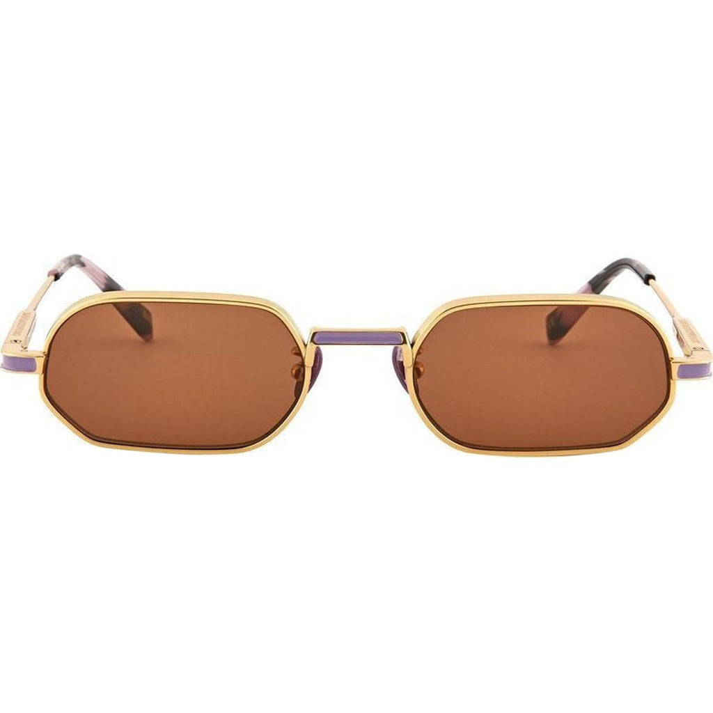 Mr Zuzu, Gold Titanium/Brown Lenses