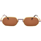 Mr Zuzu, Gold Titanium/Brown Lenses