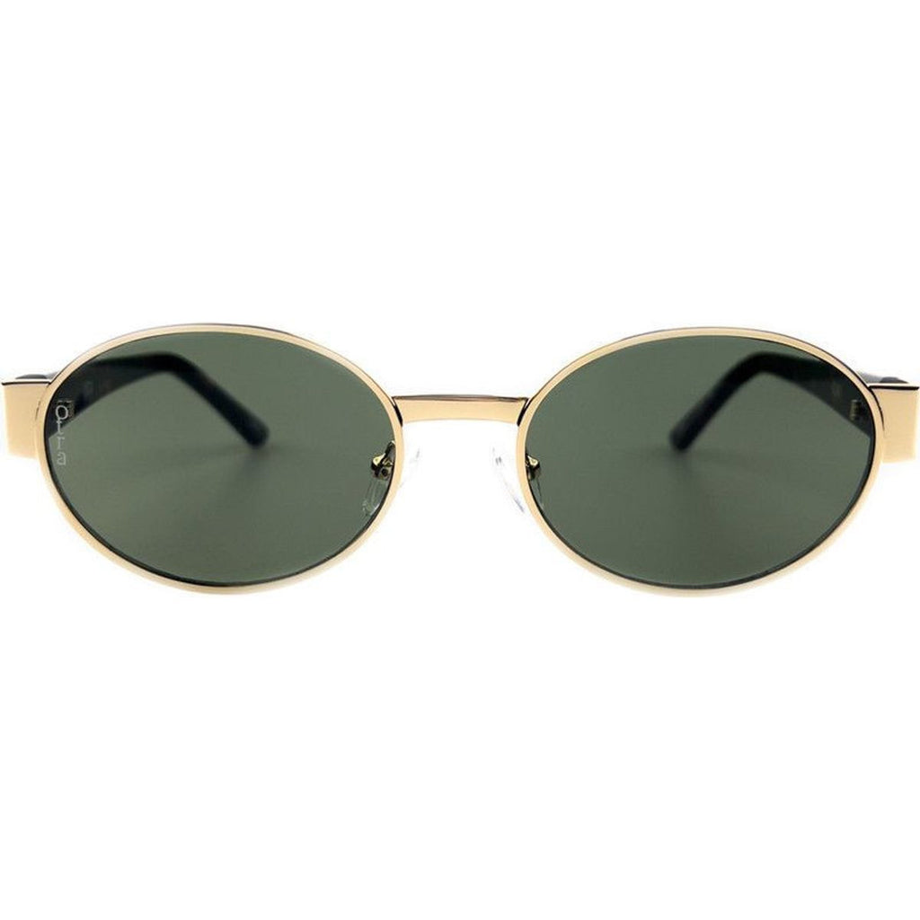 Echo, Gold Tortoise/Green Lenses