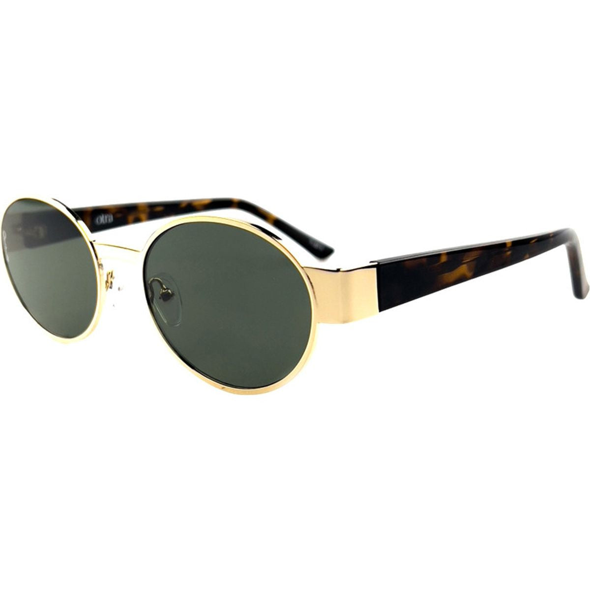 Echo, Gold Tortoise/Green Lenses